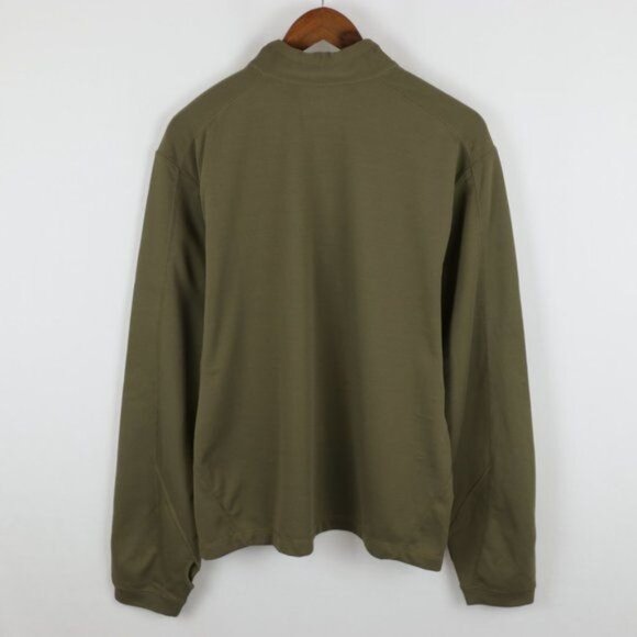 Alpine Design Dri-Logic Men's Medium Green 1/4 Zip Mid Weight Pullover Jacket - Picture 3 of 8